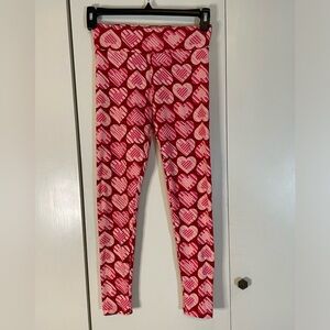 Valentine's Day Heart Print Leggings